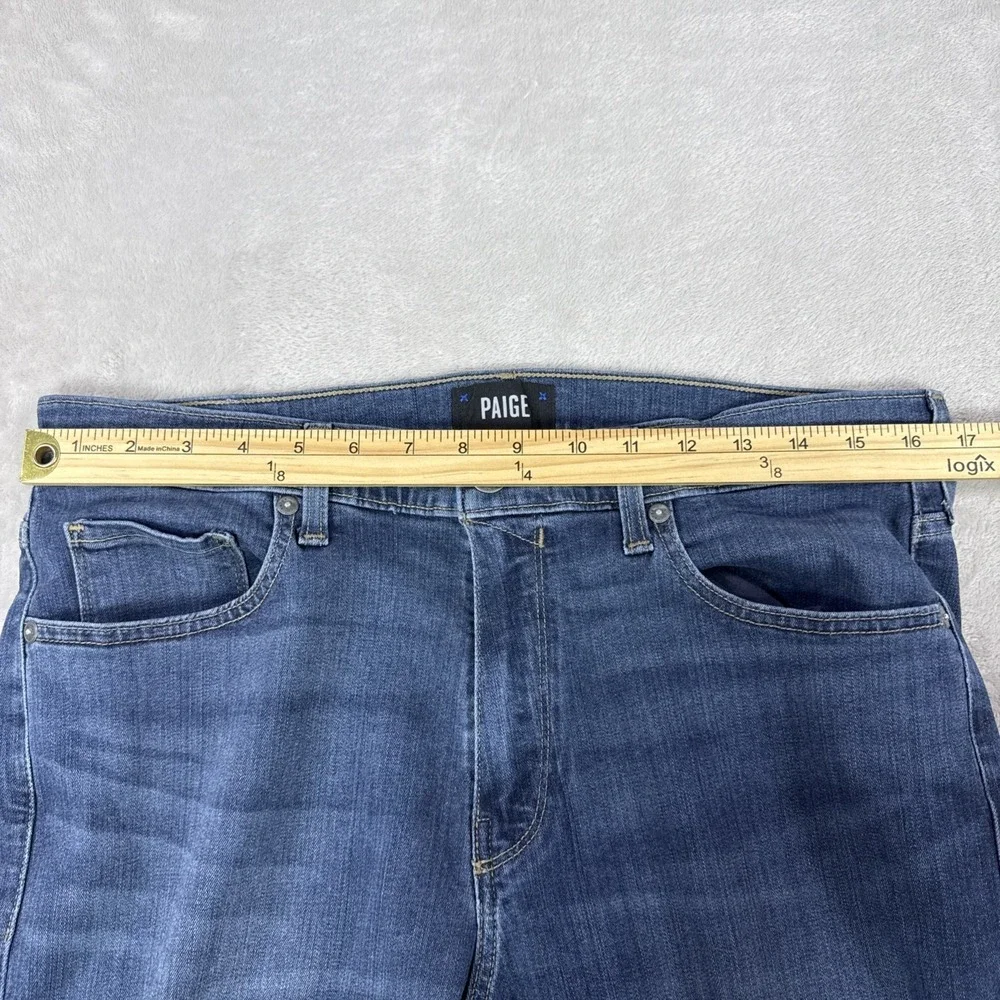 PAIGE Federal Slim Straight Jeans Med Wash Men's Size 36x29 Stretch
